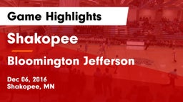 Shakopee  vs Bloomington Jefferson Game Highlights - Dec 06, 2016