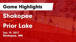 Shakopee  vs Prior Lake  Game Highlights - Jan 19, 2017