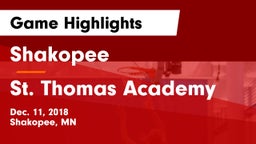 Shakopee  vs St. Thomas Academy   Game Highlights - Dec. 11, 2018