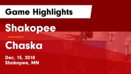 Shakopee  vs Chaska  Game Highlights - Dec. 15, 2018