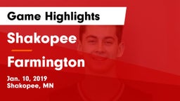 Shakopee  vs Farmington  Game Highlights - Jan. 10, 2019