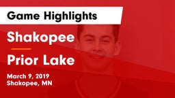Shakopee  vs Prior Lake  Game Highlights - March 9, 2019