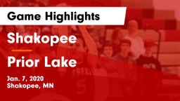 Shakopee  vs Prior Lake  Game Highlights - Jan. 7, 2020