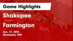 Shakopee  vs Farmington  Game Highlights - Jan. 17, 2020