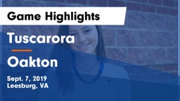 Tuscarora  vs Oakton Game Highlights - Sept. 7, 2019