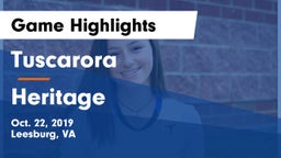 Tuscarora  vs Heritage  Game Highlights - Oct. 22, 2019