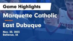 Marquette Catholic  vs East Dubuque  Game Highlights - Nov. 30, 2023
