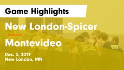 New London-Spicer  vs Montevideo  Game Highlights - Dec. 3, 2019
