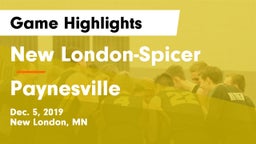 New London-Spicer  vs Paynesville  Game Highlights - Dec. 5, 2019