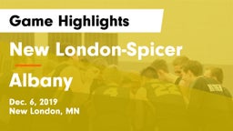 New London-Spicer  vs Albany  Game Highlights - Dec. 6, 2019