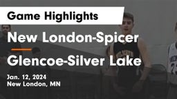New London-Spicer  vs Glencoe-Silver Lake Game Highlights - Jan. 12, 2024