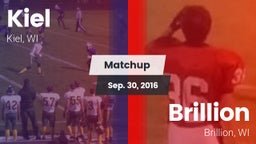 Matchup: Kiel  vs. Brillion  2016