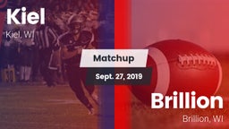 Matchup: Kiel  vs. Brillion  2019