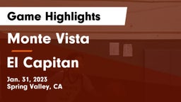 Monte Vista  vs El Capitan  Game Highlights - Jan. 31, 2023
