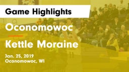 Oconomowoc  vs Kettle Moraine  Game Highlights - Jan. 25, 2019