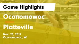Oconomowoc  vs Platteville  Game Highlights - Nov. 23, 2019