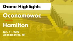 Oconomowoc  vs Hamilton  Game Highlights - Jan. 11, 2022