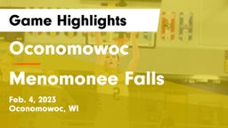 Oconomowoc  vs Menomonee Falls  Game Highlights - Feb. 4, 2023
