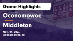 Oconomowoc  vs Middleton  Game Highlights - Nov. 24, 2023