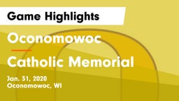 Oconomowoc  vs Catholic Memorial Game Highlights - Jan. 31, 2020