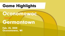 Oconomowoc  vs Germantown  Game Highlights - Feb. 25, 2020