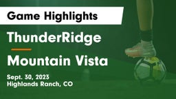 ThunderRidge  vs Mountain Vista  Game Highlights - Sept. 30, 2023