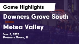 Downers Grove South  vs Metea Valley  Game Highlights - Jan. 3, 2020