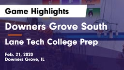 Downers Grove South  vs Lane Tech College Prep Game Highlights - Feb. 21, 2020