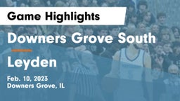 Downers Grove South  vs Leyden  Game Highlights - Feb. 10, 2023