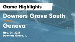 Downers Grove South  vs Geneva  Game Highlights - Nov. 24, 2023