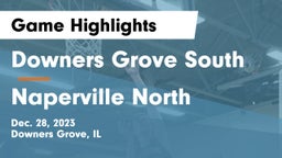 Downers Grove South  vs Naperville North  Game Highlights - Dec. 28, 2023