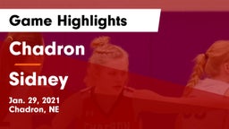 Chadron  vs Sidney  Game Highlights - Jan. 29, 2021