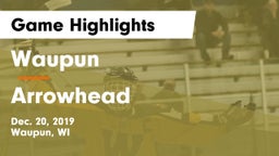 Waupun  vs Arrowhead  Game Highlights - Dec. 20, 2019