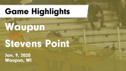 Waupun  vs Stevens Point  Game Highlights - Jan. 9, 2020