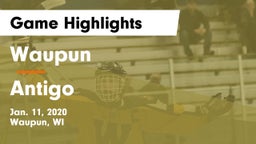 Waupun  vs Antigo  Game Highlights - Jan. 11, 2020