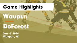 Waupun  vs DeForest  Game Highlights - Jan. 6, 2024