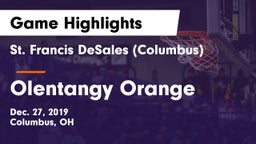 St. Francis DeSales  (Columbus) vs Olentangy Orange  Game Highlights - Dec. 27, 2019