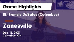 St. Francis DeSales  (Columbus) vs Zanesville  Game Highlights - Dec. 19, 2023