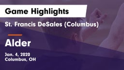 St. Francis DeSales  (Columbus) vs Alder  Game Highlights - Jan. 4, 2020