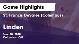 St. Francis DeSales  (Columbus) vs Linden Game Highlights - Jan. 18, 2020