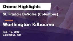 St. Francis DeSales  (Columbus) vs Worthington Kilbourne  Game Highlights - Feb. 18, 2020