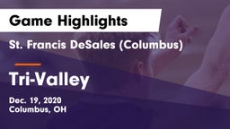 St. Francis DeSales  (Columbus) vs Tri-Valley  Game Highlights - Dec. 19, 2020