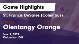 St. Francis DeSales  (Columbus) vs Olentangy Orange  Game Highlights - Jan. 9, 2021