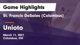 St. Francis DeSales  (Columbus) vs Unioto  Game Highlights - March 11, 2021