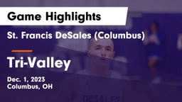 St. Francis DeSales  (Columbus) vs Tri-Valley  Game Highlights - Dec. 1, 2023