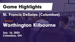 St. Francis DeSales  (Columbus) vs Worthington Kilbourne  Game Highlights - Jan. 16, 2024