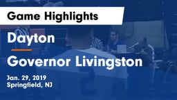 Dayton  vs Governor Livingston  Game Highlights - Jan. 29, 2019