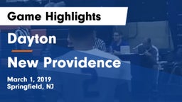 Dayton  vs New Providence  Game Highlights - March 1, 2019