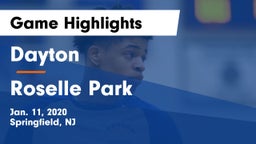 Dayton  vs Roselle Park  Game Highlights - Jan. 11, 2020