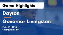 Dayton  vs Governor Livingston  Game Highlights - Feb. 19, 2020